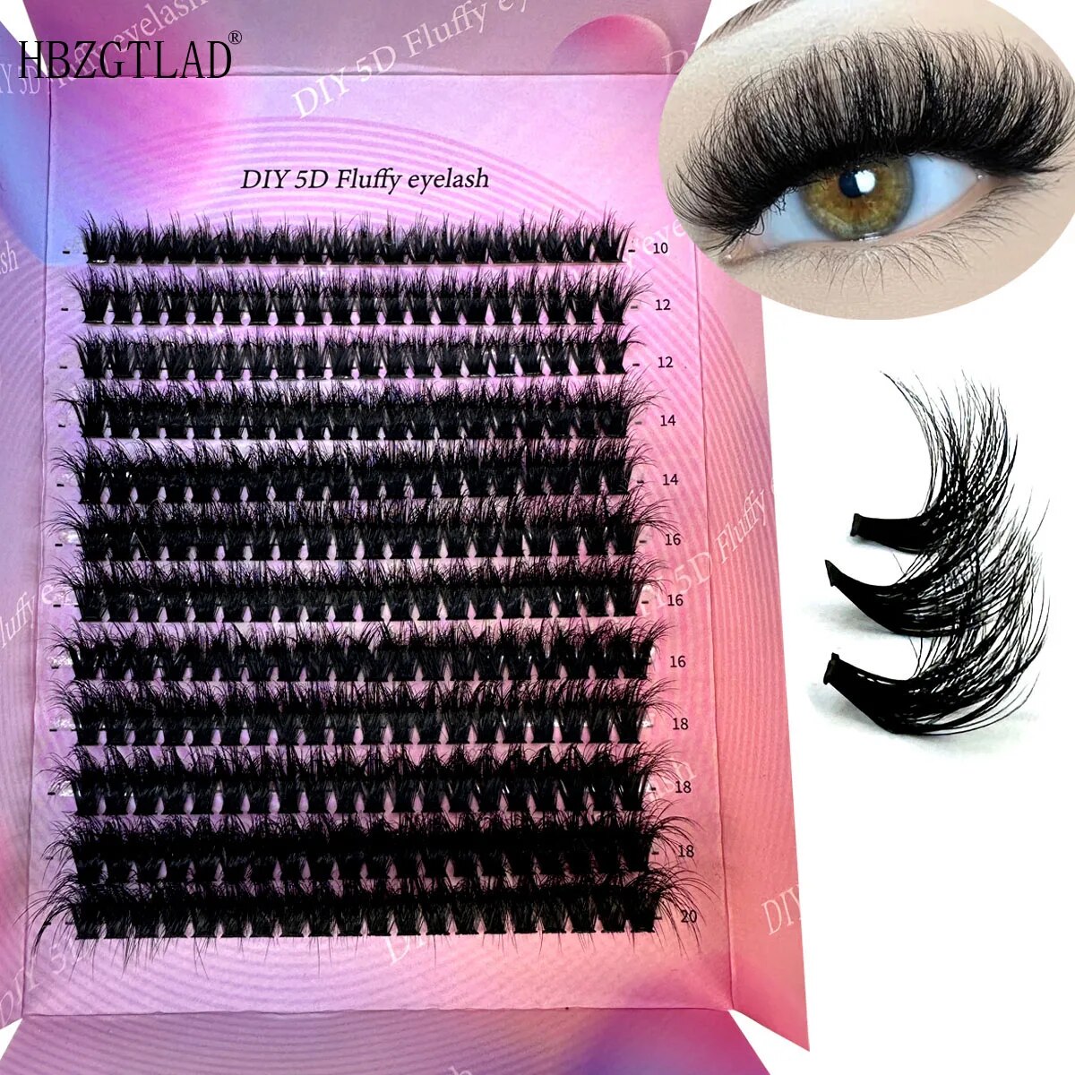 Eyelash Extension Anime - 240Ps fai da te 5D Fluffy