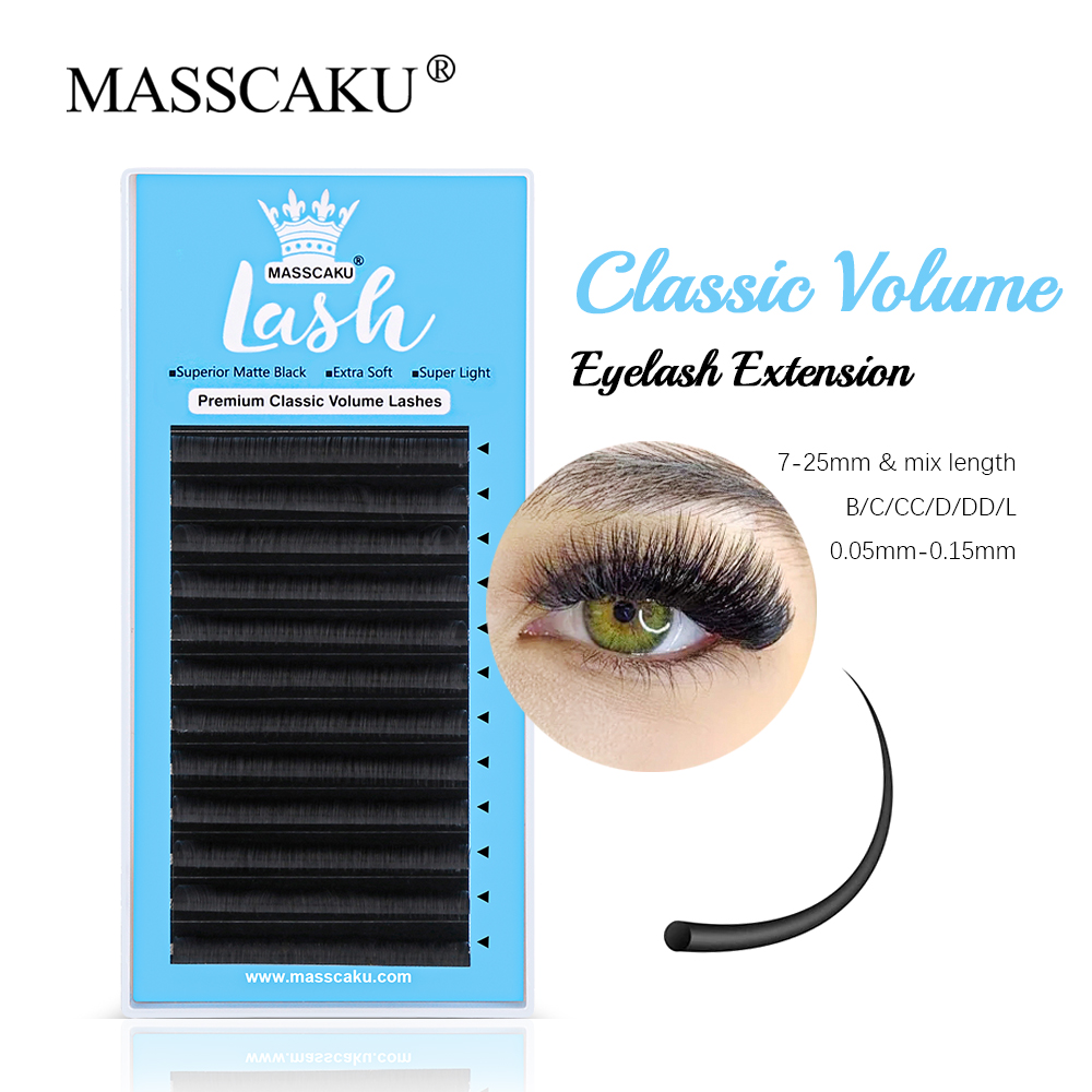 Eyelash Extension Remover At Home - MASSCAKU 0.05/0.07/0.10/0.15mm classico regolare Extension ciglia