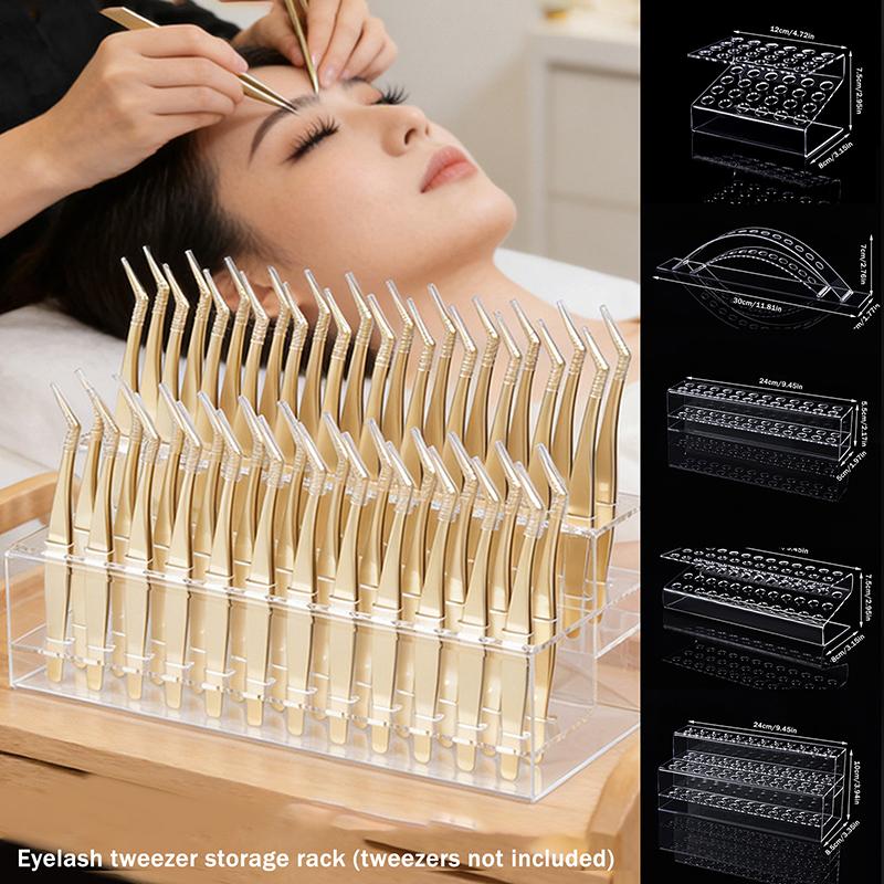 Eyelash Extension Course - Scatola porta pinzette multi-foro, portaoggetti professionale