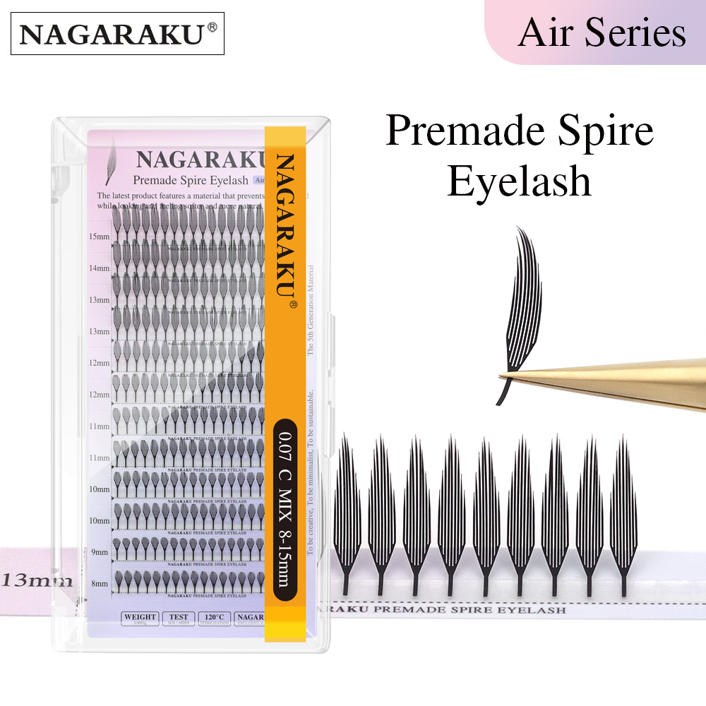 Eyelash Extension Anime - NAGARAKU Premade Spire Ciglia Anime Effetto