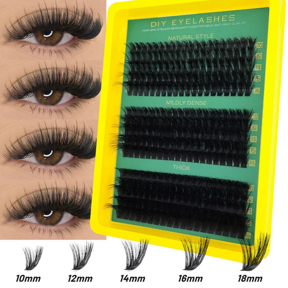 Eyelash Extension Wispy Look - Kit Extension Ciglia Finte Effetto Naturale,