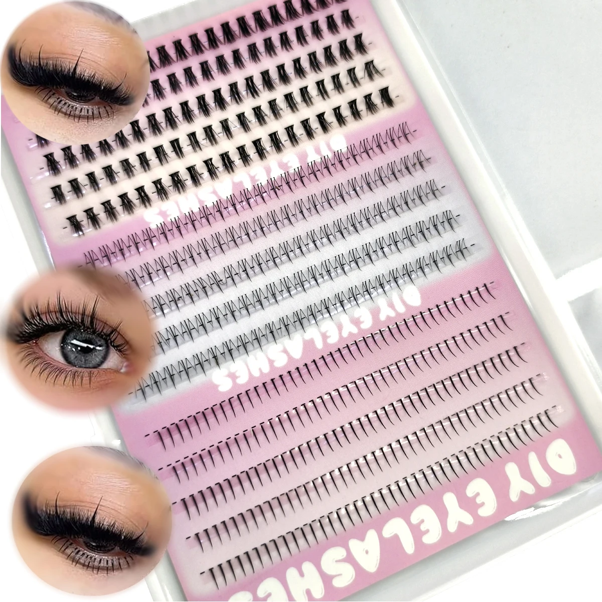 Eyelash Extension Wispy Look - AMSDCN 3styleBottom 15rows Extension Ciglia Inferiori