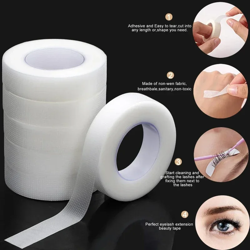 Eyelash Extension Remover At Home - Nastro Trasparente Microporoso Traspirante per Ciglia