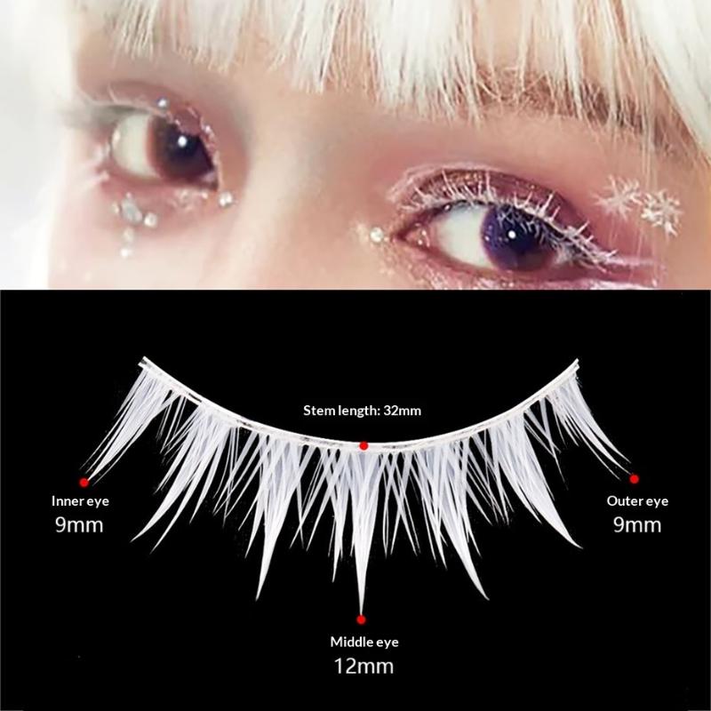 Ciglia finte bianche, 3 paia,  - Eyelash Extension Anime recensione e prezzo