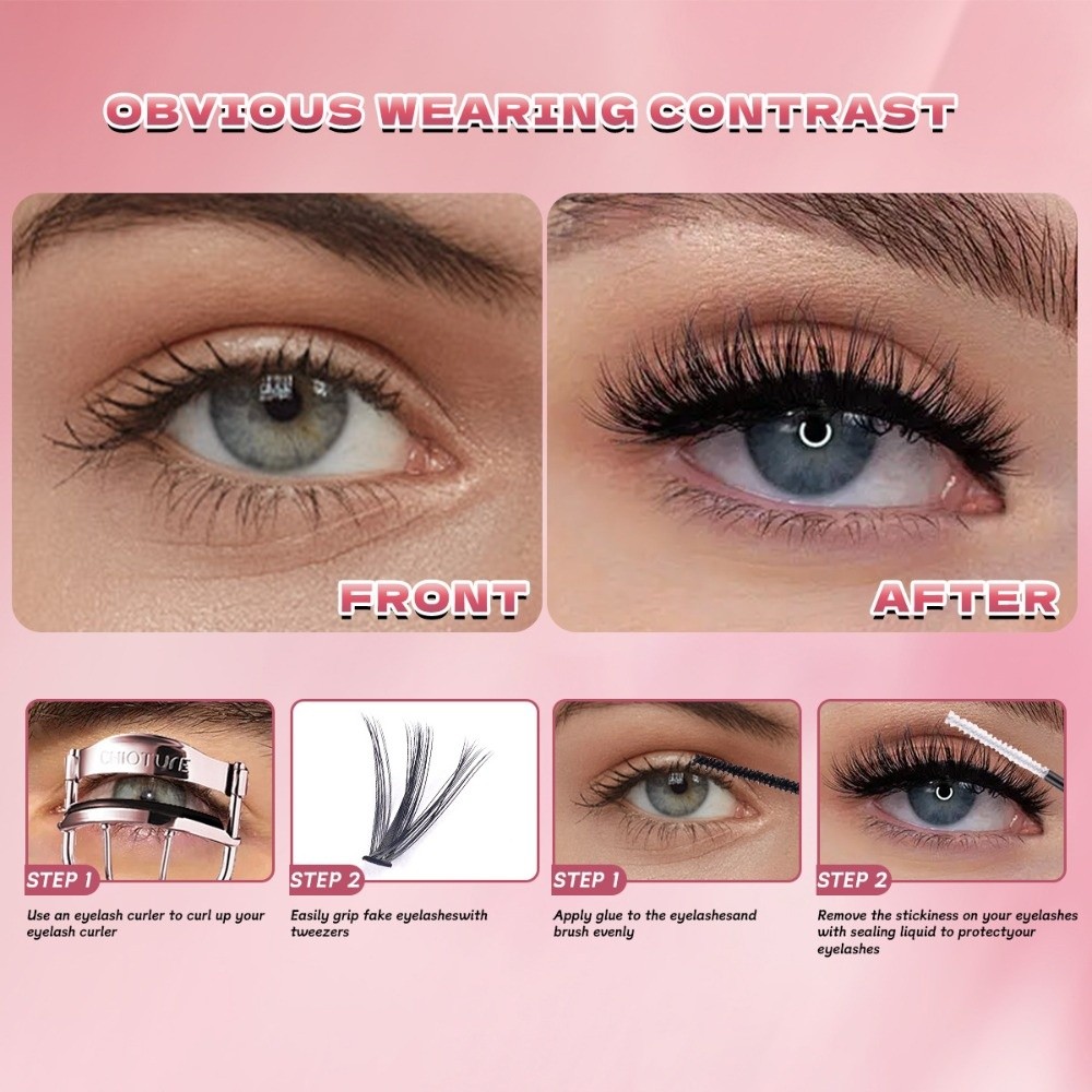 Ciglia Finte Lunghe 8-16mm, Ef - Eyelash Extension Wispy Look recensione e prezzo