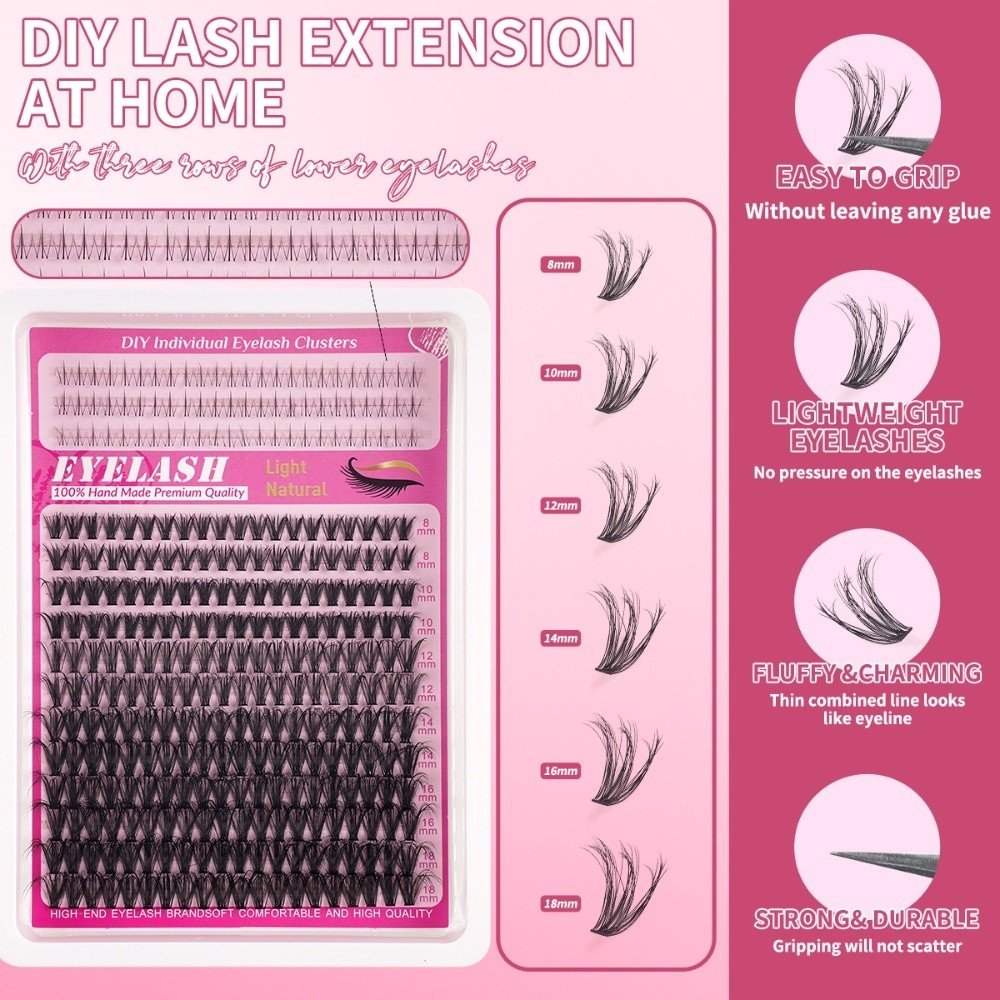 Ciglia Finte Lunghe 8-18mm, Ef - Eyelash Extension Wispy Look recensione e prezzo
